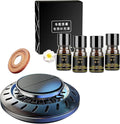 Kwak's Car Air FreshenerRotating Solar Aromatherapy Essential Oil Diffuser Scent with Extra 4 Bottle Solar Car Air Freshener Refill