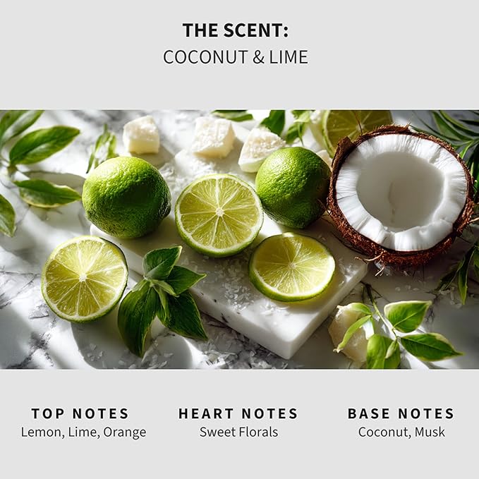 Lapew Coconut &amp Lime Scented Mop Soap - Luxury Floor Cleaner Concentrate for Mopping Tile Laminate Vinyl &amp Hardwood | Streak-Free Low-Foam | 36 oz
