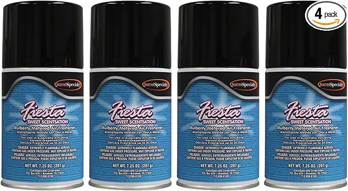 Quest 3990 SWEET SCENTSATION Metered Aerosol - Mulberry Scent (4 Pack) Works in all metered dispenser