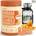 Garbage Disposal Cleaner and Deodorizer Tablets 24-Pack Citrus Foaming Tablets for Garbage Disposal Kitchen Sink and Drain Cleaner Lemon Orange Scent - Garburator Disposer Freshener