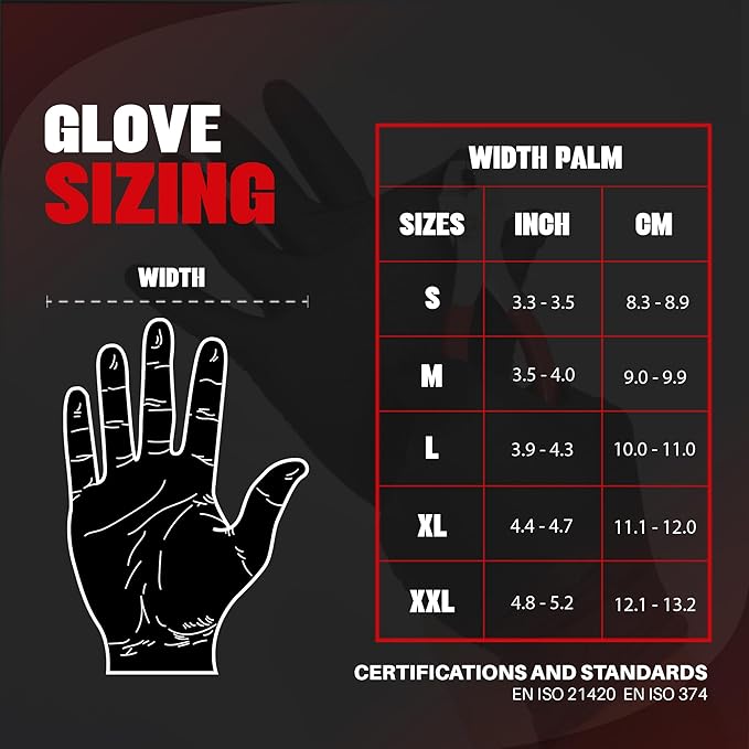 Herkules Grip Heavy Duty 8Mil Black Nitrile Gloves3D Raised Diamond Texture-Latex &amp Powder-Free Industrial Mechanic