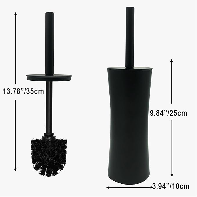 Vince Camuto Toilet Bowl Brush with Holder Durable Bathroom Cleaning Tool Modern Design for Easy Toilet Maintenance Bathroom Cleaner Brush for Efficient Cleaning and Hygiene