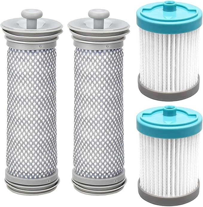 HEPA Post Pre-Filter Compatible For Tineco A10 A11 Hero Compatible For Master EA10 Compatible For PURE ONE S11 S12 Compatible For PWRHERO11 X1 Cordless Vacuum Cleaner Parts Accessories(4PCS-02)