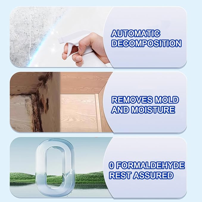 Highly Effective Removal Spray2026New Wall Cleaner SprayWall Remover Multi-Surface Cleaning SolutionDirt Dust And Stain RemoverFor WoodTileFabricBathroomsKitchens (2 Set)