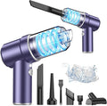 KMM Handheld Car Vacuum Cleaner 9000PA Vacuum Cleaner &amp Air Duster 120W High Power Vacuum Portable Cordless Hand Held Vacuum Rechargeable with Multi-Nozzles &amp LED Light for Home Car Offic