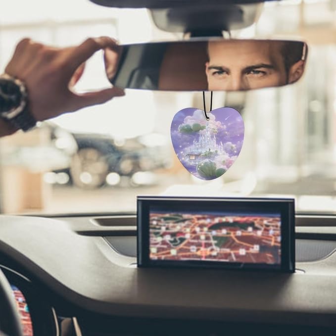 5PCS Car Air Freshener Hanging Personalized Double Sided Up Balloons Car Fresheners Long Lasting New Cars Scents Cute Automotive Freshies for Closets Drawers (tea)