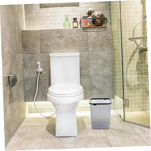 Alipis Storage Bucket Wastebasket Plastic Trash Can Decorative Practical Office Home