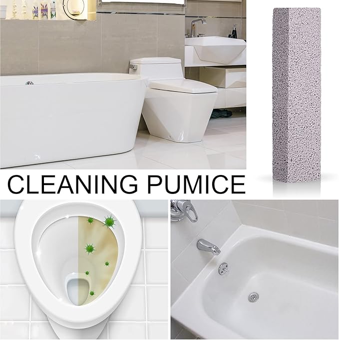 Chinco 72 Pack Pumice Stick for Cheaning Pumice Scouring Stone Pad Removing Stain Grime Without Leaving Scratches for Kitchen Oven Stove Home Bathroom Toilet Pool House Cleaning Supplies
