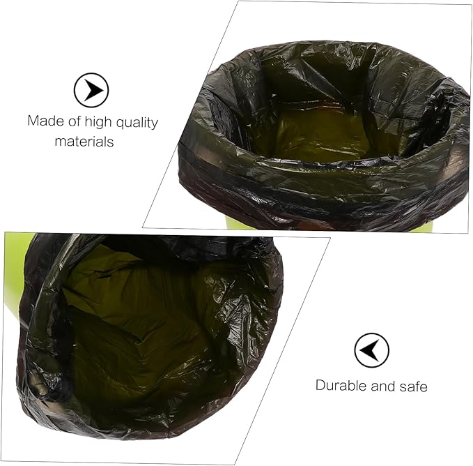 Beaupretty 10 Packs Disposable Drawstring Trash Bags Large Capacity Plastic Waste Organizer for Kitchen Bathroom Office Household Use