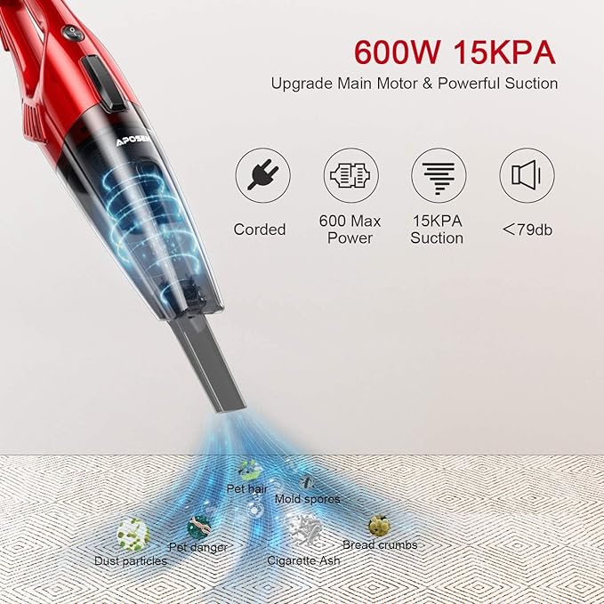 Household Vacuum Cleaner Power Suction Car Vacuum Cleaner Vertical Clean Vacuum Cleaner Handheld Sweeper Mopping Machine
