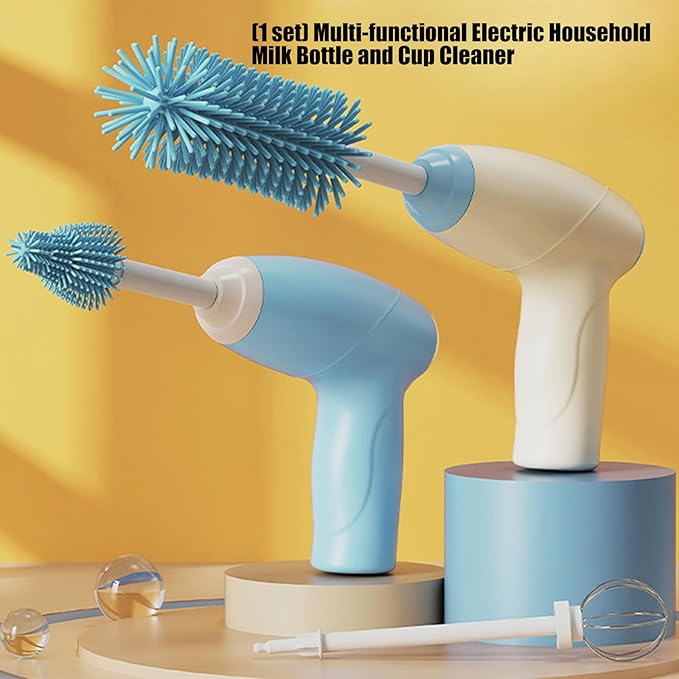 Quick Brush for Milk Bottles Water Cups Touch Control Silicone Bristles Easy Use Multifunctional Cup Sterilizer