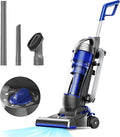 Upright Vacuum Cleaner Aspiron 1200W 25kPa 5-Mode Bagless Vacuum Cleaner with Crevice Tool &amp Extension Wand3L Dust Cup with HEPA Filter Upright Vacuum for Carpet Pet HairHard FloorTile Parti