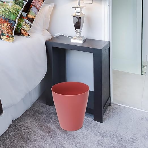 3Pcs Small Lidless Trash Can Plastic Wastebasket Rubbish Storage Bin for Home Office Bedroom Open Top Garbage Bucket in Green Pink Yellow Colors