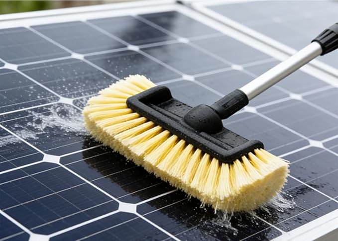 60 Car Wash Brush with Long Handle Soft Bristle Scrub Cleaning Mop with Extendable Handle for Car SUV Truck Caravan Boat Solar Panel House Siding Sweep Snow Yellow