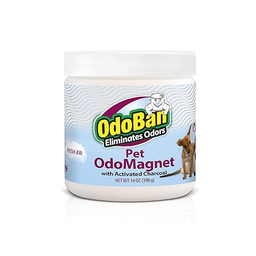 OdoBan OdoMagnet Pet Odor Eliminator with Activated Charcoal 14 Ounce 9-Pack Fresh Air Scent