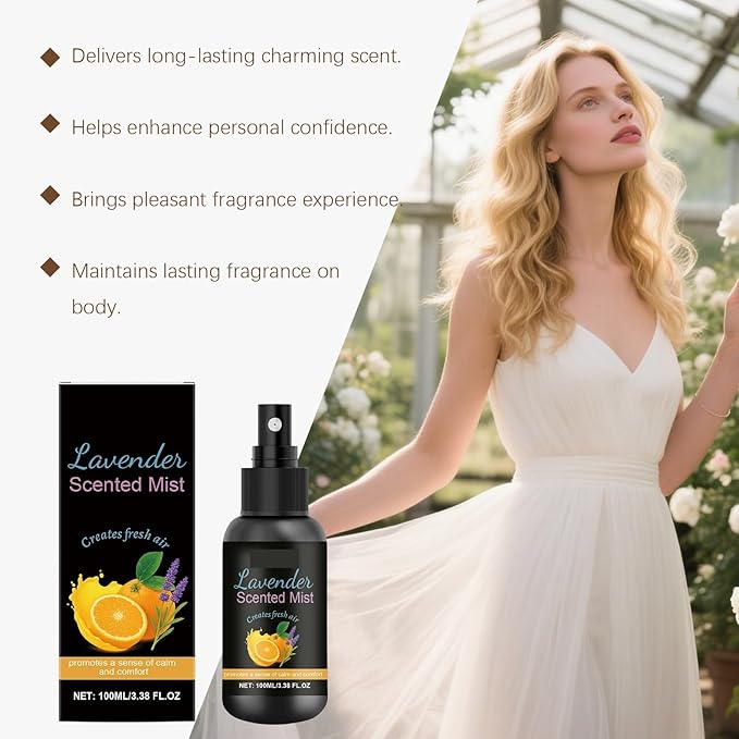 Lavender Fragrance Mist—Long-lasting Scent Boosts Confidence Soothes The Senses And Refreshes Your Space(2pcs)