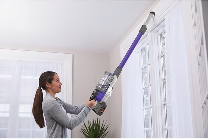 BLACK + DECKER BHFEV362DP-QW Aspirador de escoba 4en1 Power Series Extreme Especial para mascotas con batería externa 36V 2Ah.3 velocidades y 78min de autonomía.
