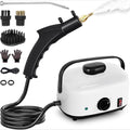 Steam Cleaner2500W High Temperature High Pressure Steam Cleaner with 3 Brush Heads Portable Steam Cleaners with 1.5L Tank For Car Detailing Kitchen Bathroom Floors(White)