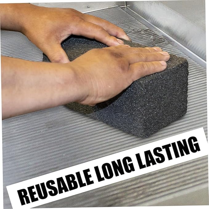 Grill Griddle Cleaning Brick Block Ecological Barbecue Removing Stains Stone 3PCS
