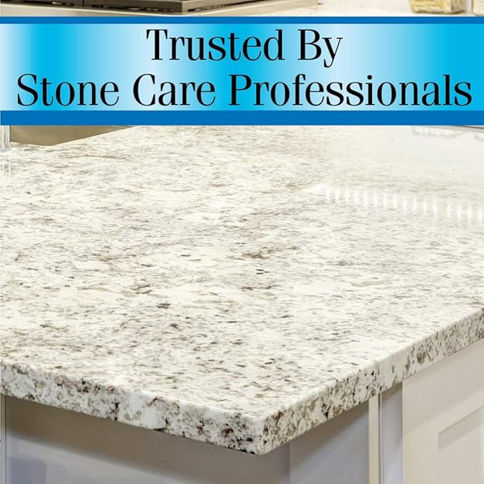 Stone Care International Quartz Cleaner and Polish - 24 Ounce (2 Pack) - Clean &amp Shine Your Quartz Countertops Islands and Stone Surfaces with UV Protection
