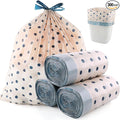 300 Count 3 Gallon Small Trash Bags1Mil Drawstring Mini Garbage BagsPlastic Trash Can Liners for Bathroom Accessories12 LiterDorm Room EssentialsOfficeBedroom