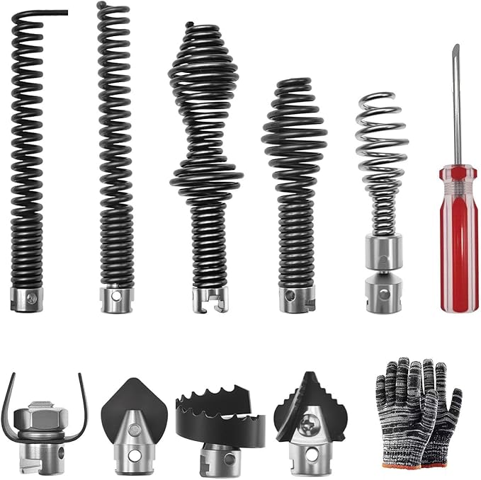 Powerful 16mm Set with Gloves for Quick Clog Removal in Settings Basement