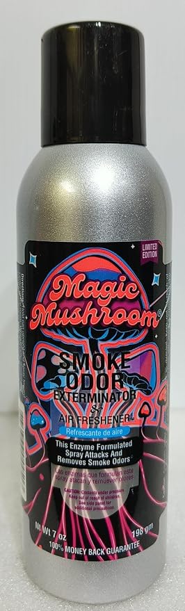 Smoke Odor Exterminator 198 gm/ 7 oz Large Spray Magic Mushroom 7oz Can 3 Pack. Assorted