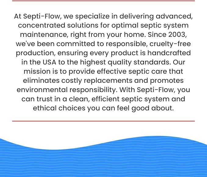Septi-Flow Shock Septic Drainfield Repair Solution Clears Leach Fields Dissolves Hardened Deadpan Soil Complete Treatment One Gallon - 128 Fl Oz (Pack of 1) - Drain Field Treatment by Septi-Flow