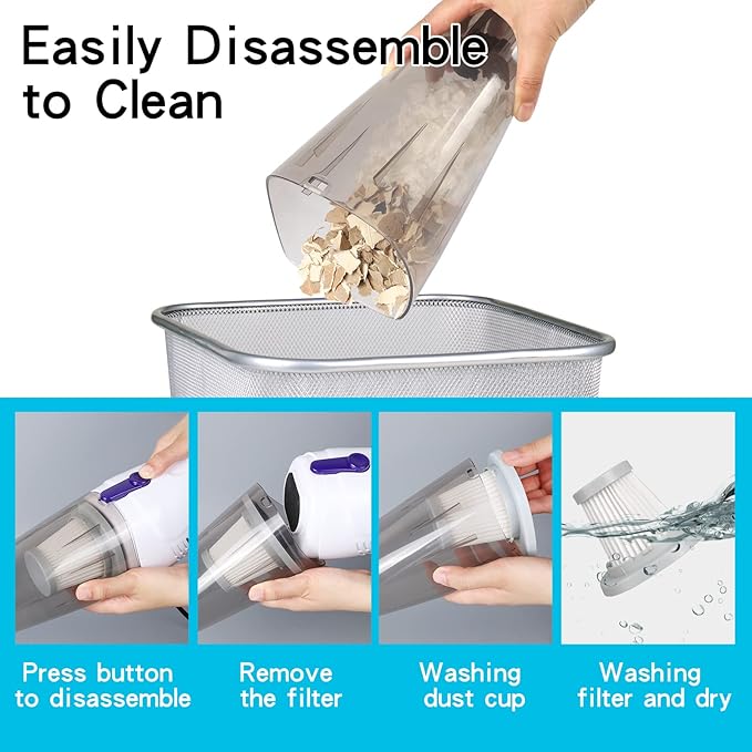 Intercleaner Corded Vacuum Cleaner 15KPa Powerful Suction with 400W Motor 12 in 1 Lightweight Bagless Stick Vac with Handheld Ultra Quiet for Hardwood Floor Carpet Car Pet Hair Car Pet Hair