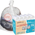 8-10 Gallon Trash Bags 1000 Count Unscented Clear Plastic Recycling Bags