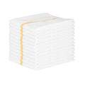 M915180FGD Microfiber Ribbed Bar Mop Towels w/Gold Center Stripe Pack of 12