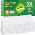 100ct Dry Sweeping Cloths for Swiffer Sweeper Mop Heavy Duty Microfiber Duster Mop Pad Refills Captures Dust &amp Pet Hair for Hardwood Floors and Multi-Surface Cleaning