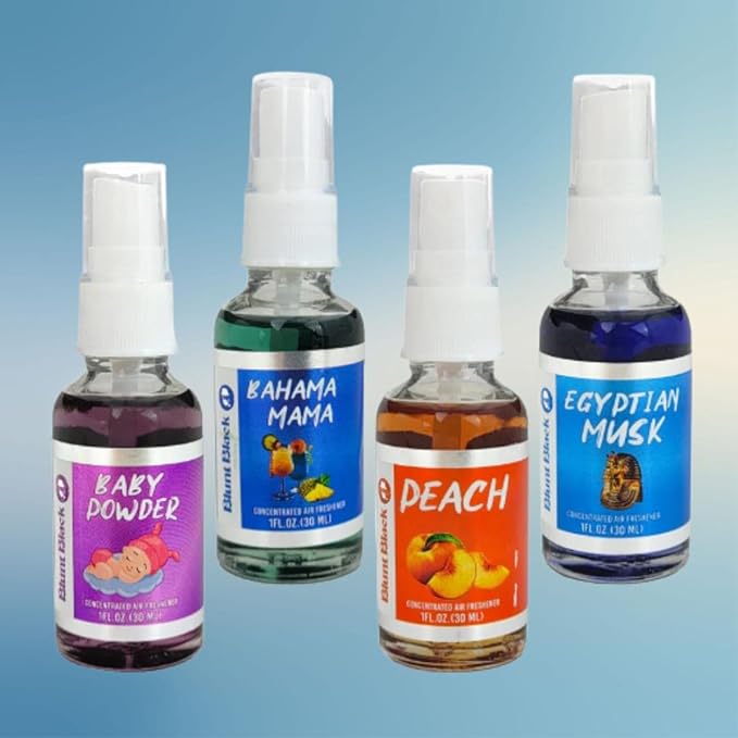 Blunt Black 100% Concentrated Air Freshener Spray – 50 Pack (For Car &amp Home)