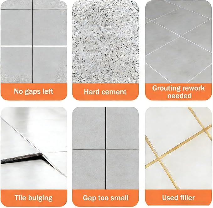 Professional 1200W Grout Remover Tool 9000RPM High-Speed Electric Tile Seam Cleaning Machine for DIY Regrouting and Cleaning Old Cement Between Ceramic Tiles(Machine+1.2mm Seam Cleaning Shee