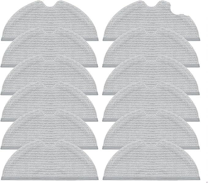 Compatible for Xiaomi D9 D9Max D9 Pro L10 Pro Robot Vacuum Finder Replacement Water Tank Mopping Pad(12 Mops)