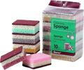 High density sponge cleaning cloth dishwashing cloth non greasy kitchen and catering supplies sponge brush pot and bowl(10pc)