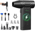 fourq Compressed Air DusterMini Vacuum Cleaner 2-in-14000 mAh130000 RPM Brushless Motor8000Pa120MPH/1.1LB Thrust Car Dryer Air Blower for Car CleaningComputer Cleaning