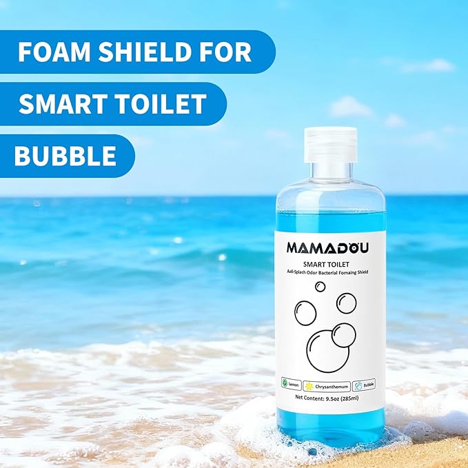 MAMADOU Foaming Shield Smart Toilet Special Foam Agent Cleaning Liquid Splash Control Deodorizing Toilet Cleaner For Fresh Comfortable Bathroom Environment 285ml 2Pack