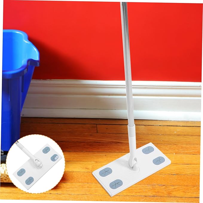 FRCOLOR Detachable Flat Dust Mop Reusable Head – No Wash Household Cleaning Tool for Easy Floor Maintenance and Dust Removal