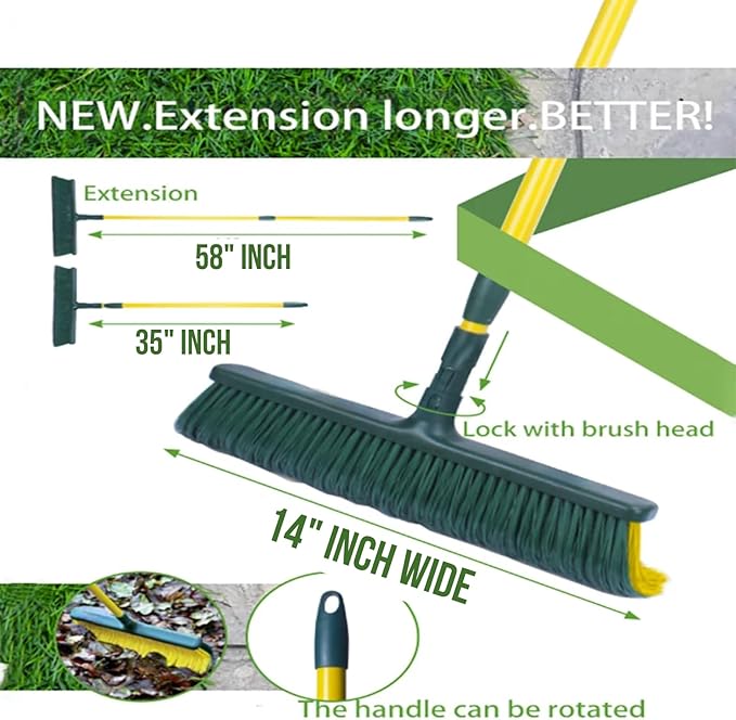 Artificial Grass Turf Broom - Astroturf Rake/Brush. Also Great Carpet Rake &amp Groomer (Curved Bristle)