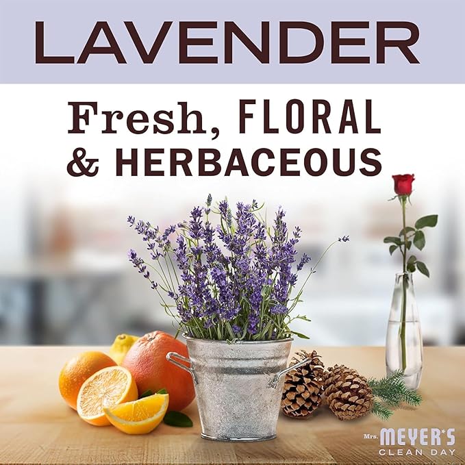 MRS. MEYER'S CLEAN DAY Liquid Dish Soap Cruelty Free Formula Lavender Scent 16 oz- Pack of 6