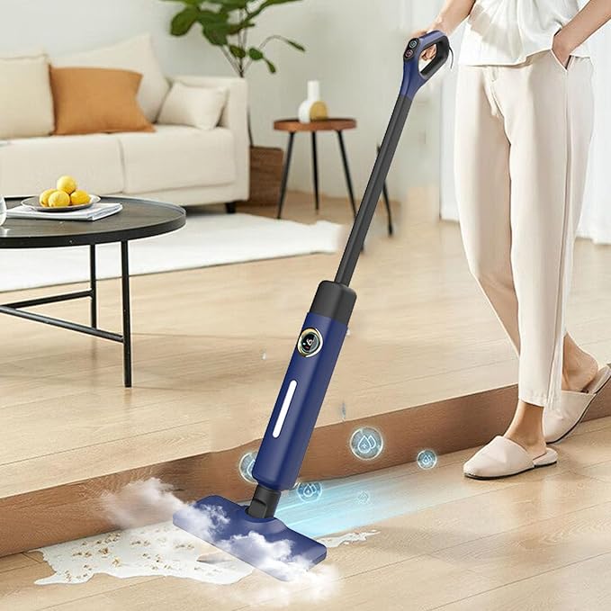 Steam Mop Hardwood Floor Steamer 500ml 1200w Handheld Steam Cleaner Steam Cleaner With 2 Steam Modes15s Fast Heat-Up For Carpet Tile Flooring Marble Cleaning Whole Home UseBlue