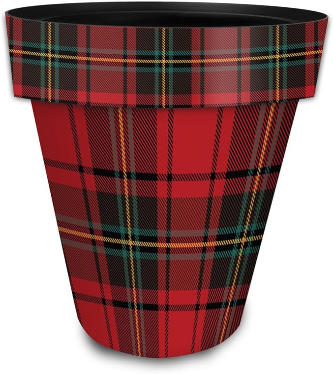 Briarwood Lane Holiday Plaid Large Planter