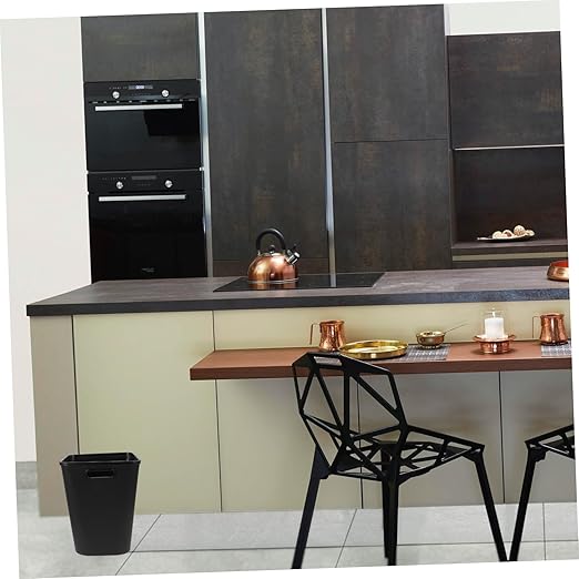 Garbage Can Lid Large Bathroom Trash Can Kitchen Bedroom Office Dorm Plastic Wastebasket Bin