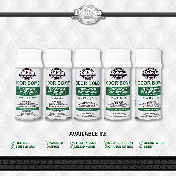 Odor Bomb Odor Eliminator for Home Car Scent Bomb Car Deodorizer &amp Musty Smell Eliminator For Home &amp Business One Time Total Release 5 oz 3 Pack