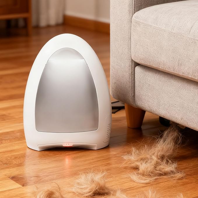 Automatic Dustpan Vacuum 1000w Powerful Touchless Vacuum for Salon Hair &amp Pet Hair Electric Broom Vacuum Sweeper with 3.6l Capacity Home Essentials White