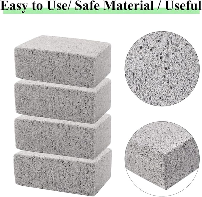 12PCS BBQ Grill Cleaning Brush Brick Block Barbecue Cleaning Stone Pumice Brick for Barbecue Rack BBQ Tools