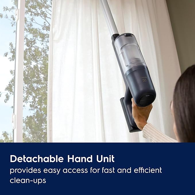 Electrolux Ultimate600 Cordless Stick Vacuum with PowerPro Bristle Nozzle and Larger Dust Bin Capacity 50-Minute Run Time 3 Power Modes Denim Blue