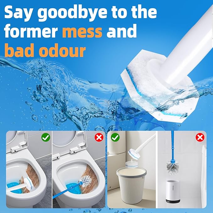 100 Count Toilet Wand Refills Disposable Toilet Brush Toilet Cleaner Refill Pads Wand Kit Scrubber Refills Compatible With Most Brushes No Falling Apart Fresh Fragrance