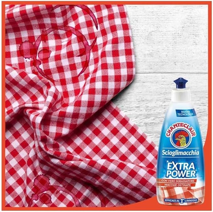 Chanteclair - Stain Remover - Extra Power Stain Remover Against Stubborn Spots with True Degreaser Effective at First Wash - 375 ml
